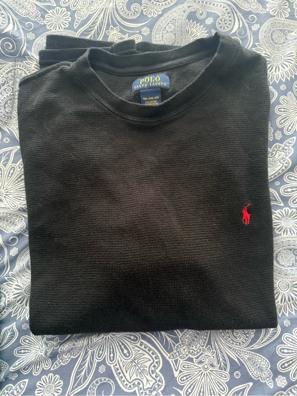 Lauren Ralph Lauren Men’s long sleeve black top XXL